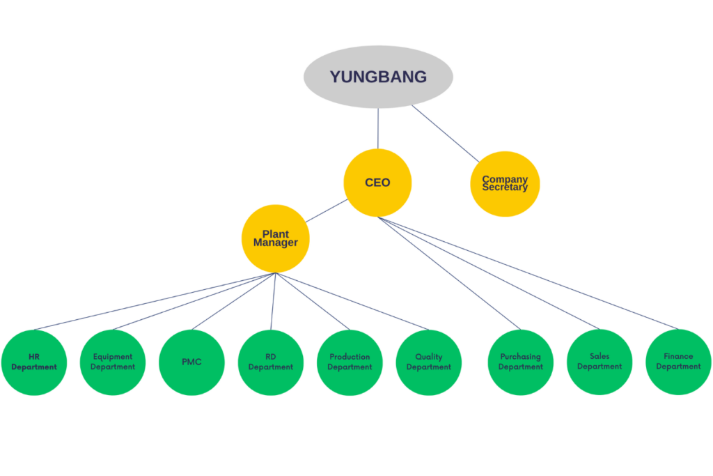 Structure organisationnelle de Yungbang(1)