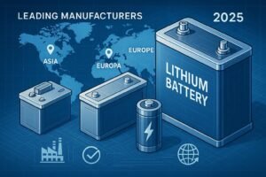 Global lithium battery industry in 2025: key manufacturers and advanced energy solutions.