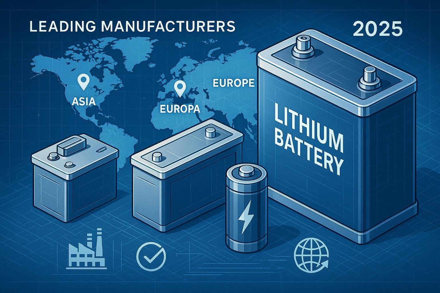 Global lithium battery industry in 2025: key manufacturers and advanced energy solutions.