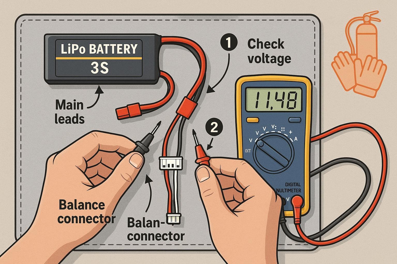 Checking a LiPo battery