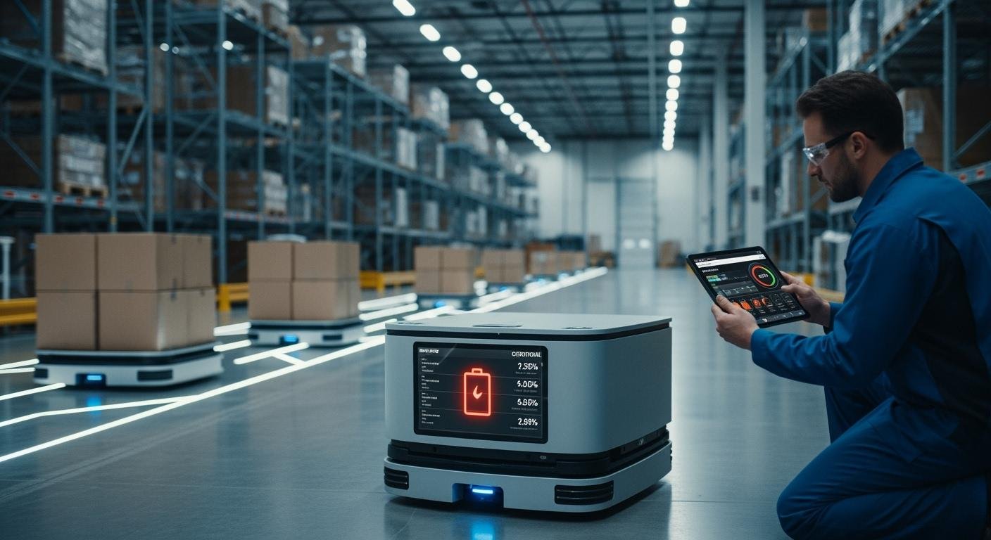 Stop costly AGV robots battery failure now