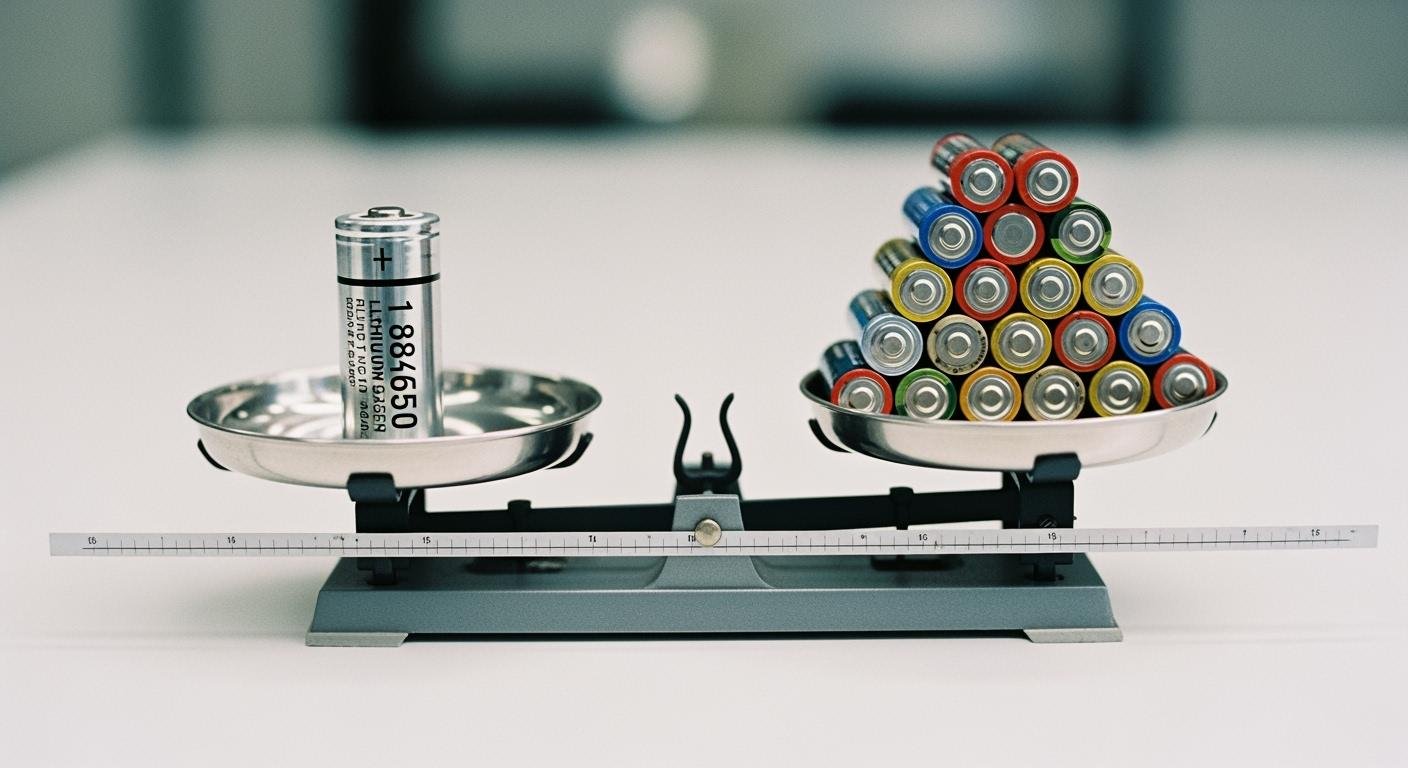 How Many AA Batteries Equal an 18650?